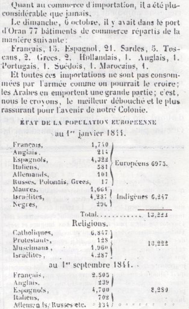 ECHO D ORAN SAMEDI 12 OCTOBRE 1844 PAGE 99 12.JPG